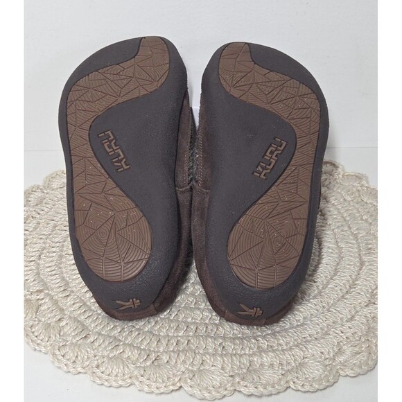 Mens KURU Draft slip-on mules Slipper Cocoa Brown Heather Knit 10M Comfort Cozy main image 12